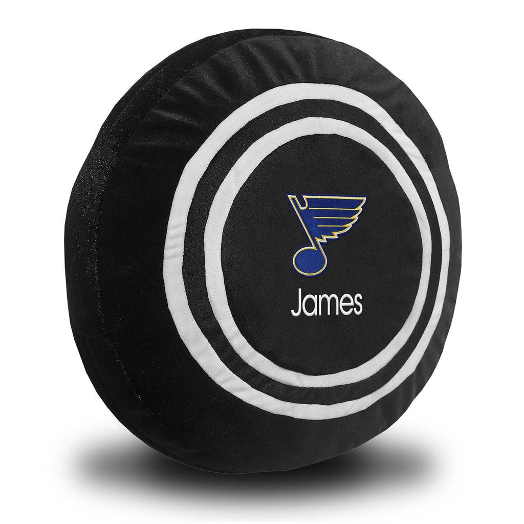 Personalized St. Louis Blues Plush Hockey Puck - Designs by Chad & Jake