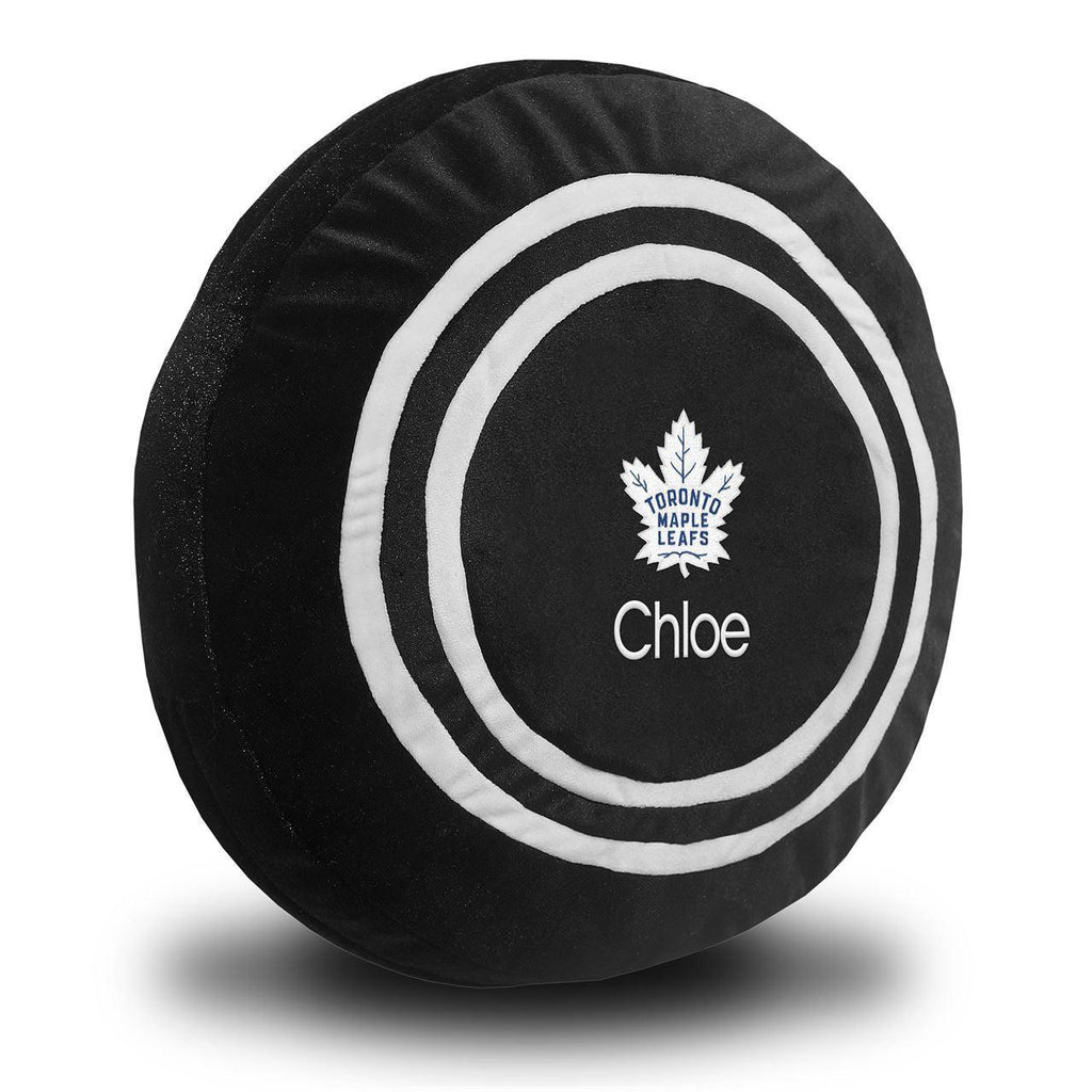 Personalized Toronto Maple Leafs Plush Hockey Puck - Designs by Chad & Jake