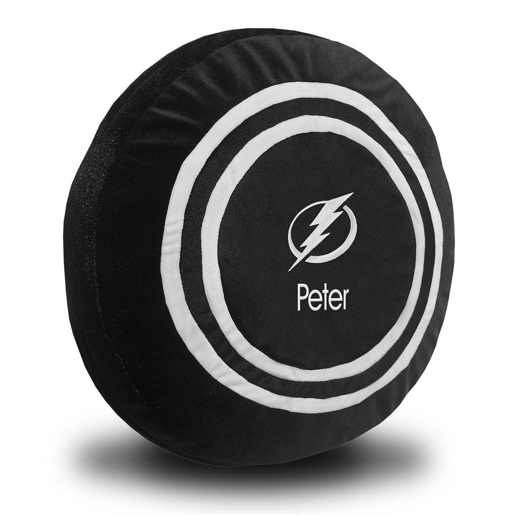 Personalized Tampa Bay Lightning Plush Hockey Puck - Designs by Chad & Jake