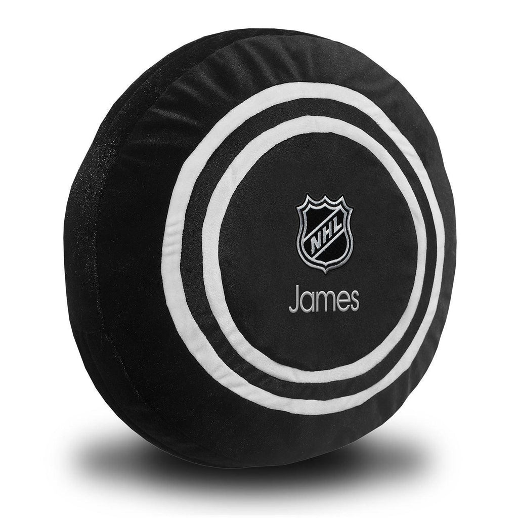Personalized NHL Shield Plush Hockey Puck - Designs by Chad & Jake