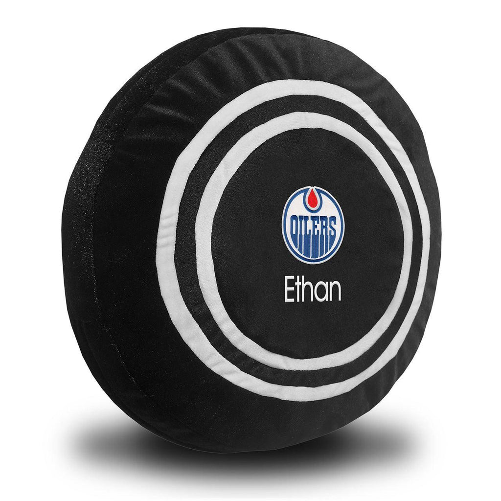 Personalized Edmonton Oilers Plush Hockey Puck - Designs by Chad & Jake