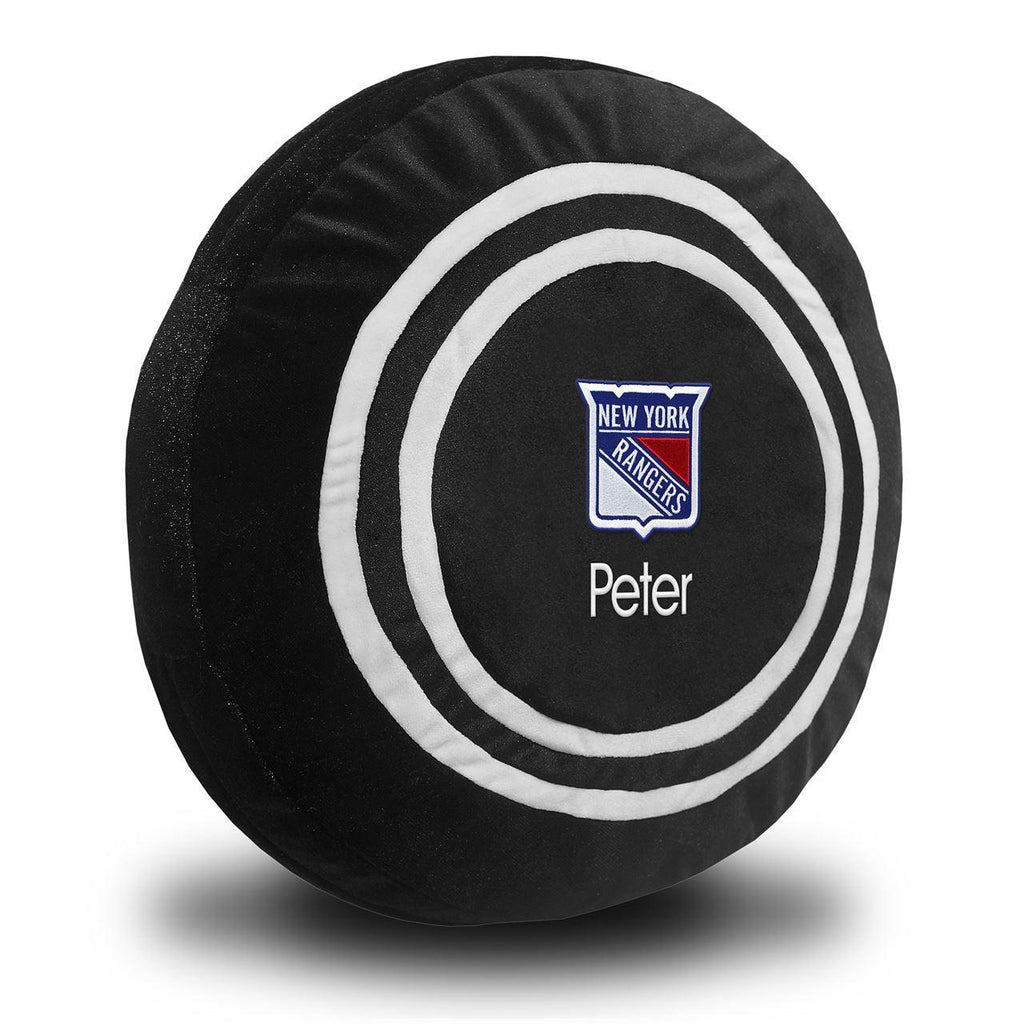Personalized New York Rangers Plush Hockey Puck - Designs by Chad & Jake