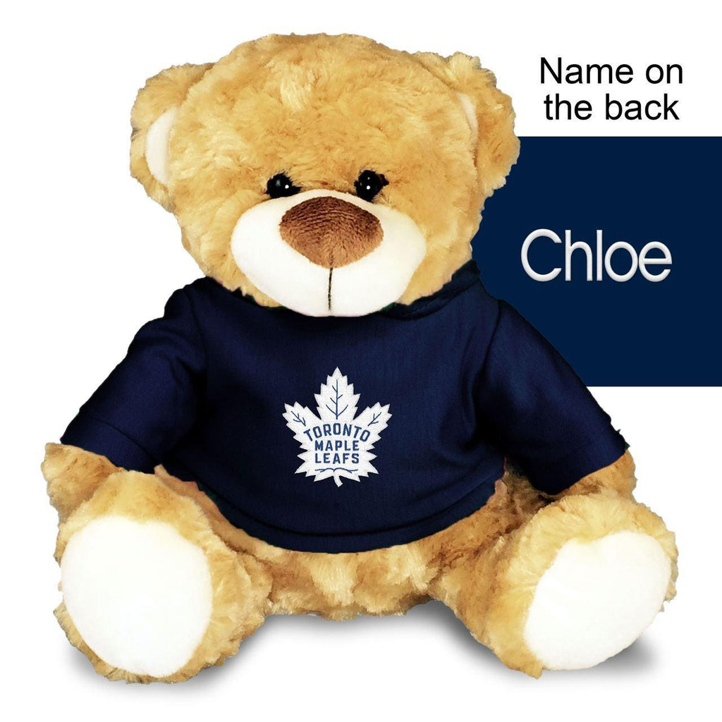 Personalized Toronto Maple Leafs 10" Plush Bear - Designs by Chad & Jake