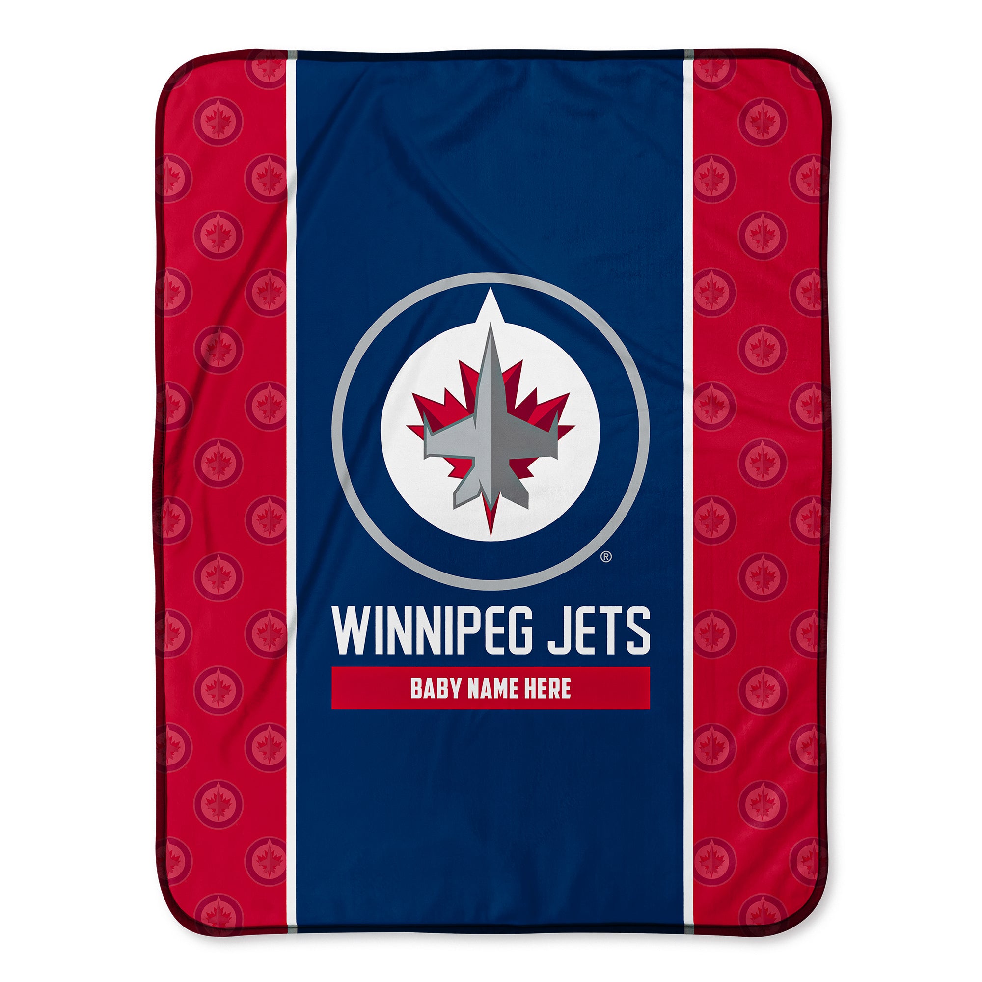 Personalized Winnipeg Jets Icon Baby Pixel Fleece Blanket – Designs by Chad  & Jake