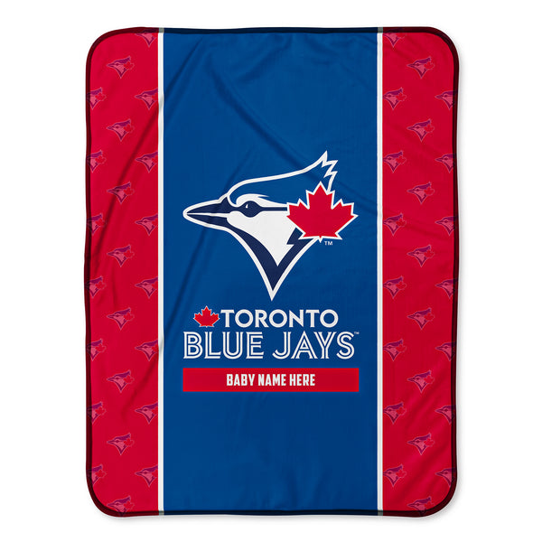 Toronto Blue Jays Chad & Jake 30 x 40 Personalized Baby Blanket