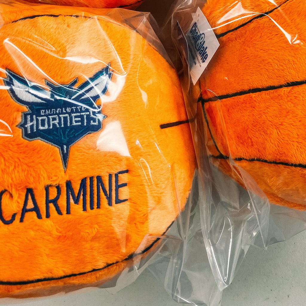 Personalized Charlotte Hornets Plush Basketball - Designs by Chad & Jake