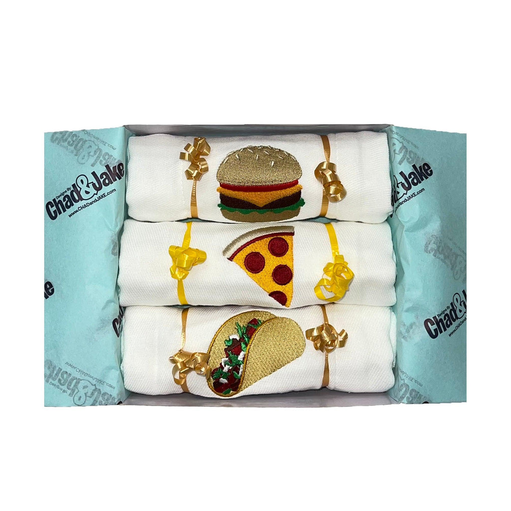 Personalized Emoji Burp Cloth - 3 Pack Choose Your Own Gift Box - Designs by Chad & Jake
