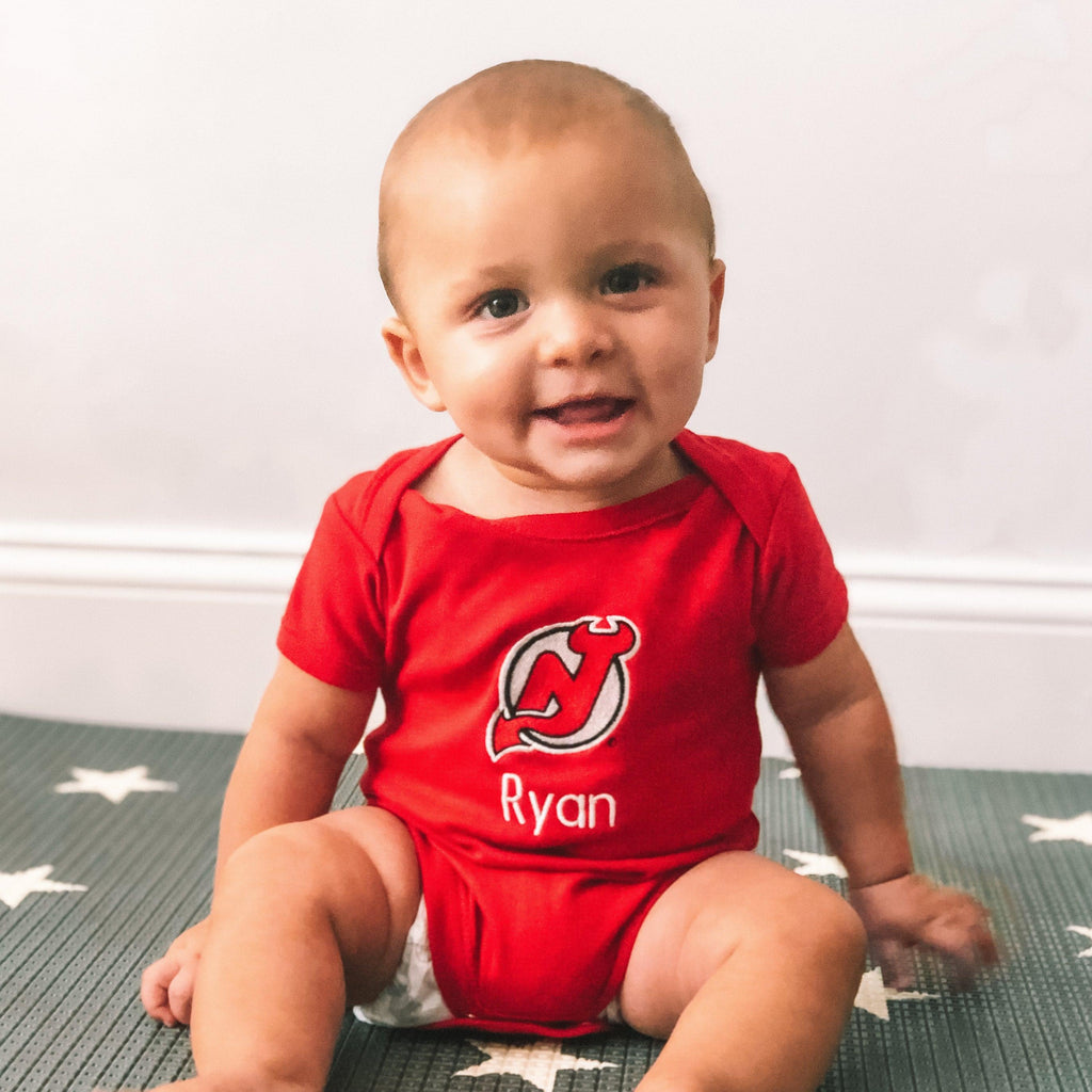 Personalized New Jersey Devils Bodysuit - Designs by Chad & Jake