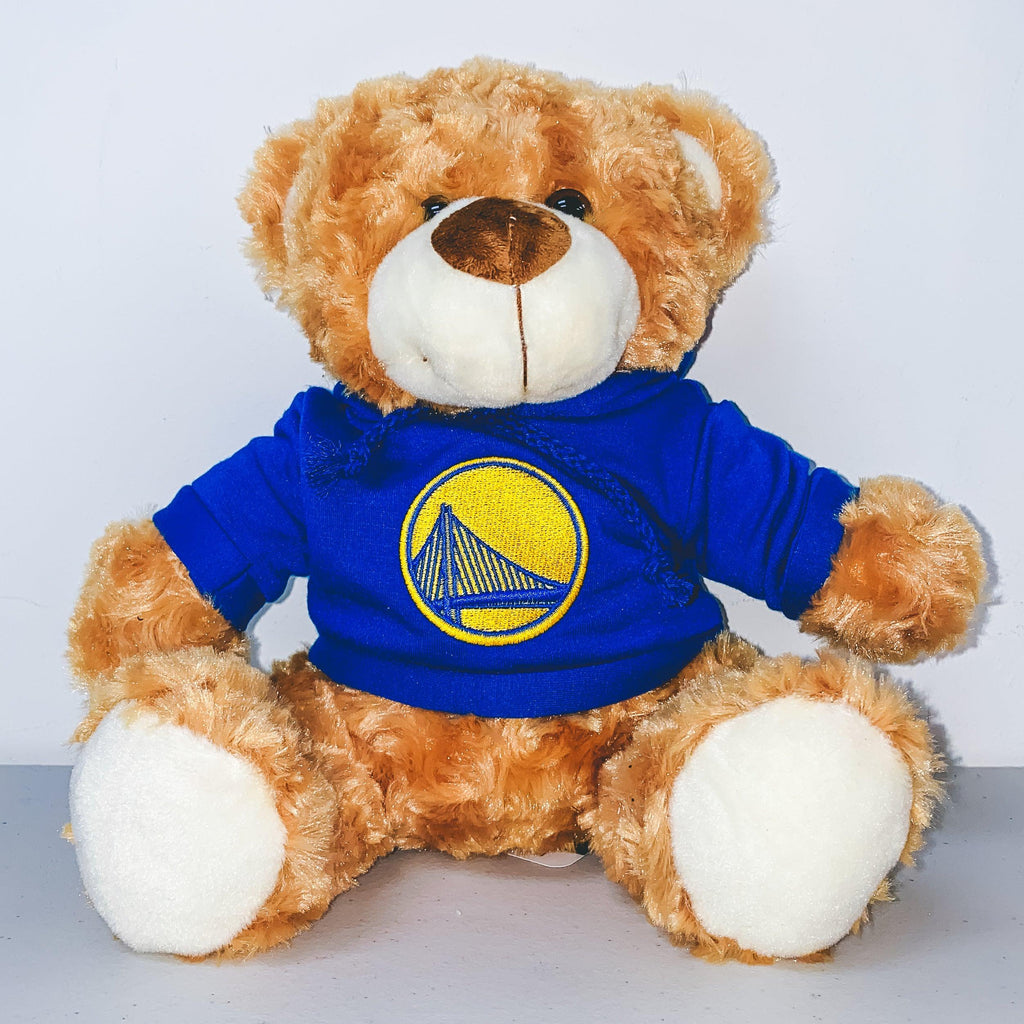 Personalized Golden State Warriors 10" Plush Bear - Designs by Chad & Jake