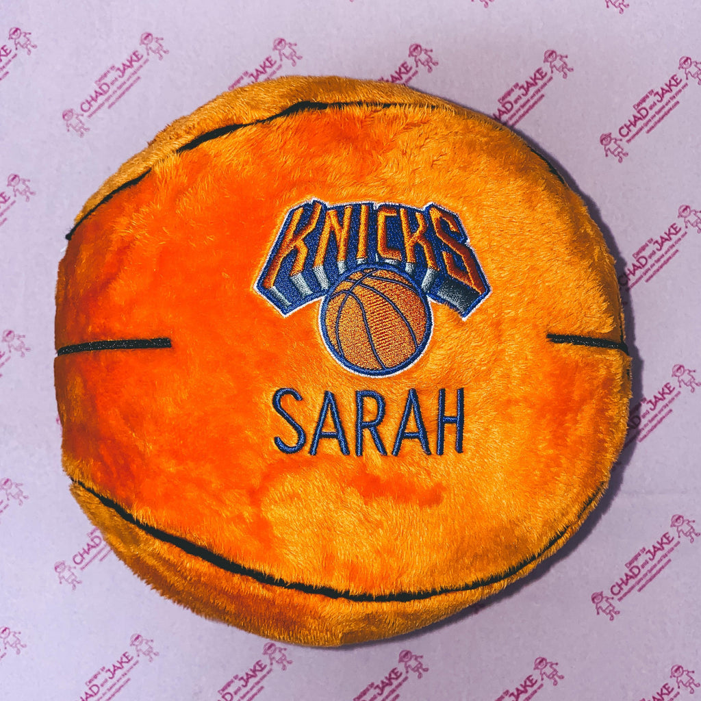 Personalized New York Knicks Plush Basketball - Designs by Chad & Jake