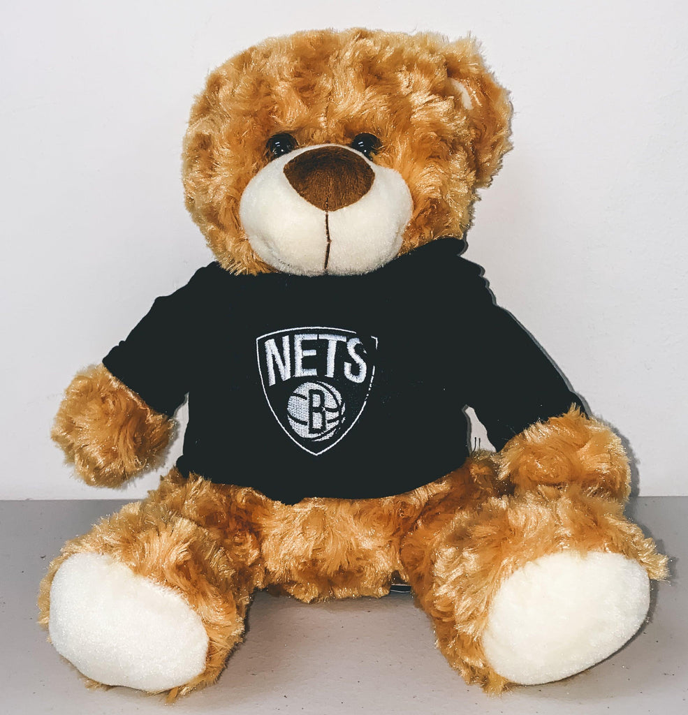 Personalized Brooklyn Nets 10" Plush Bear - Designs by Chad & Jake