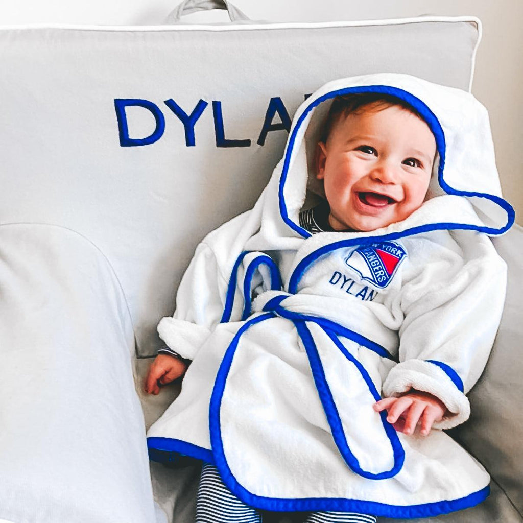 Personalized New York Rangers Robe - Designs by Chad & Jake