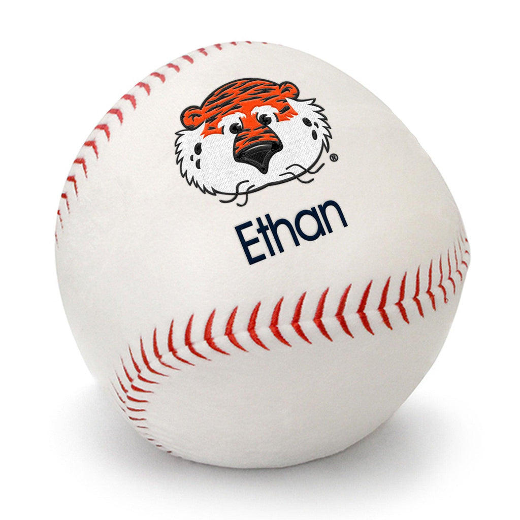 Personalized Auburn Tigers Aubie Plush Baseball - Designs by Chad & Jake
