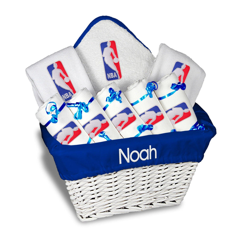Personalized NBA Logoman Large Basket - 9 Items - Designs by Chad & Jake