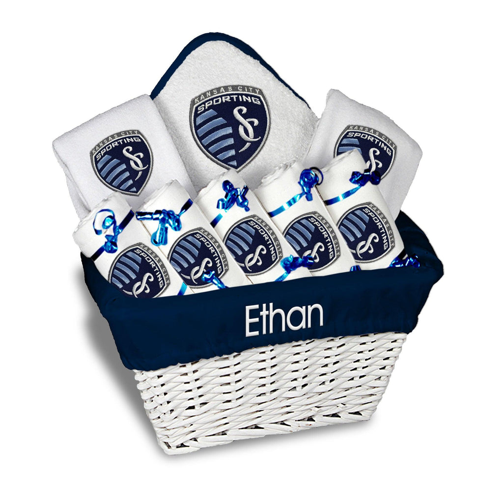 Personalized Sporting Kansas City Large Basket - 9 Items - Designs by Chad & Jake