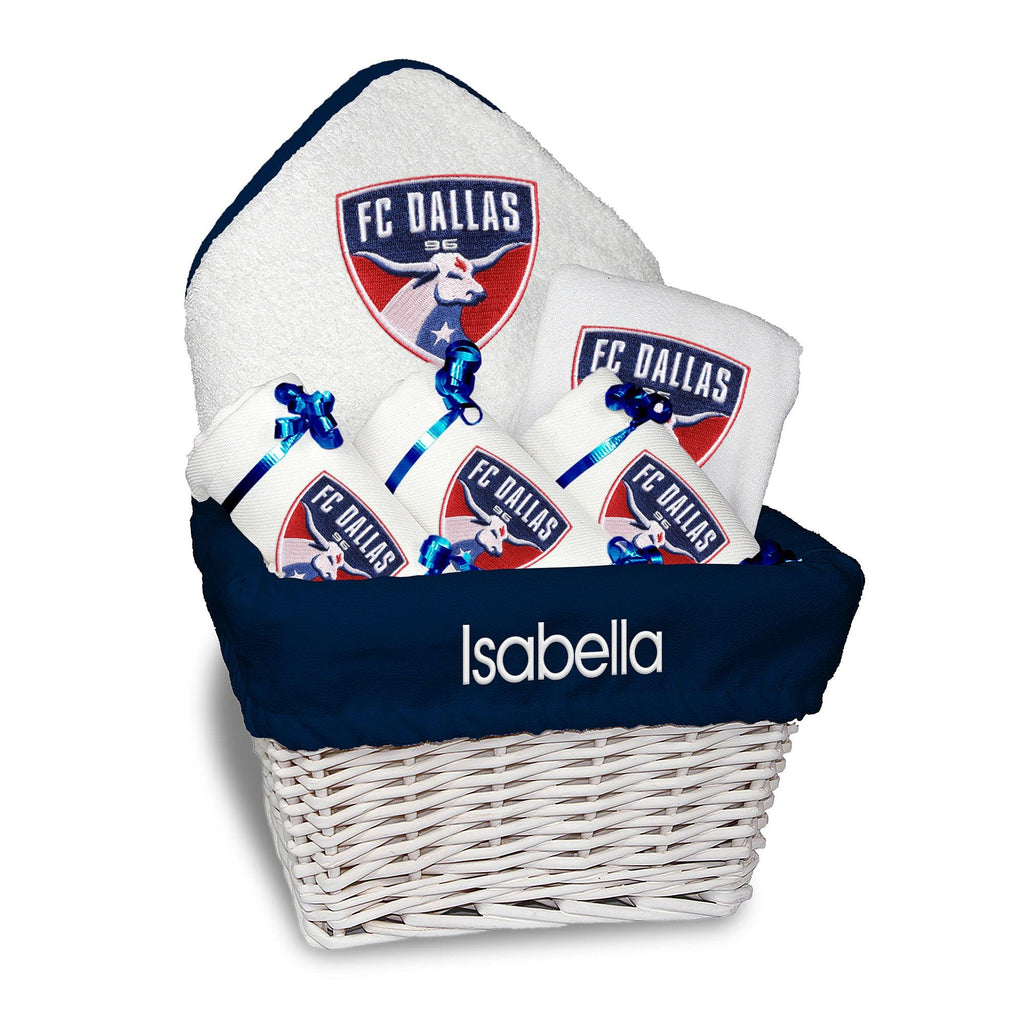 Personalized FC Dallas Medium Basket - 6 Items - Designs by Chad & Jake