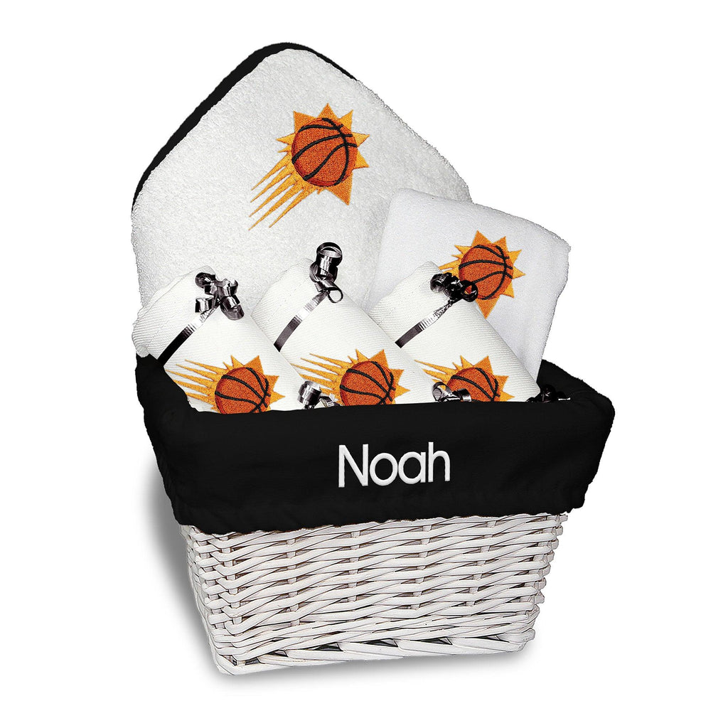 Personalized Phoenix Suns Medium Basket - 6 Items - Designs by Chad & Jake
