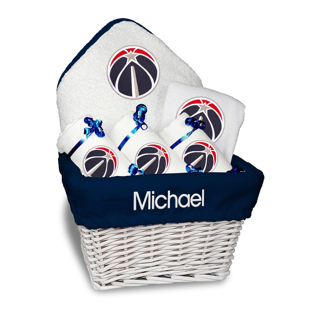 Personalized Washington Wizards Medium Basket - 6 Items - Designs by Chad & Jake