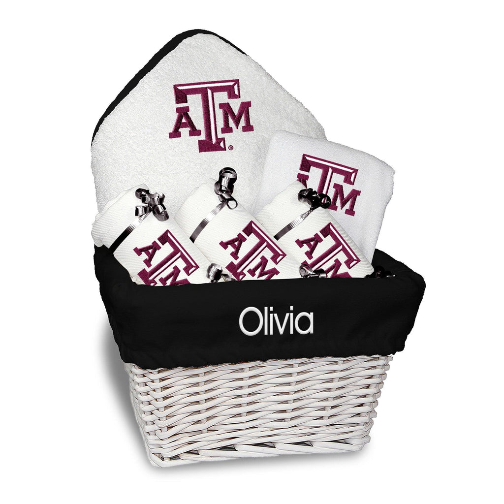 Personalized Texas A&M Aggies Medium Basket - 6 Items - Designs by Chad & Jake