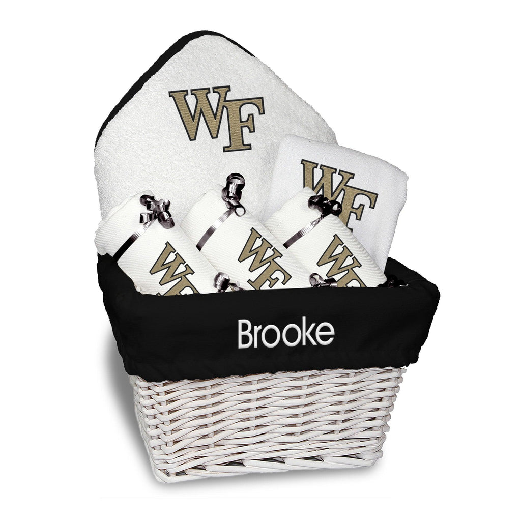 Personalized Wake Forest Demon Deacons Medium Basket - 6 Items - Designs by Chad & Jake