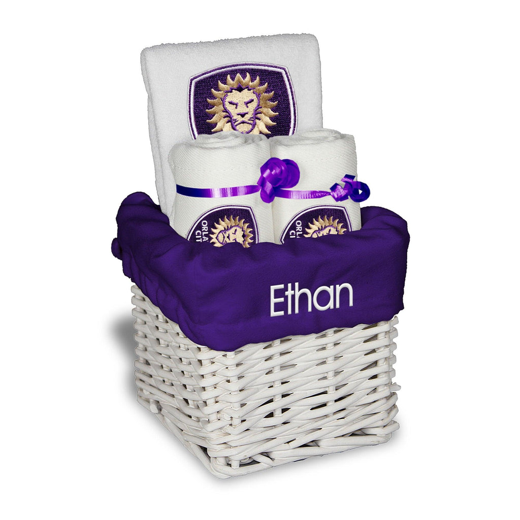 Personalized Orlando City Small Basket - 4 Items - Designs by Chad & Jake