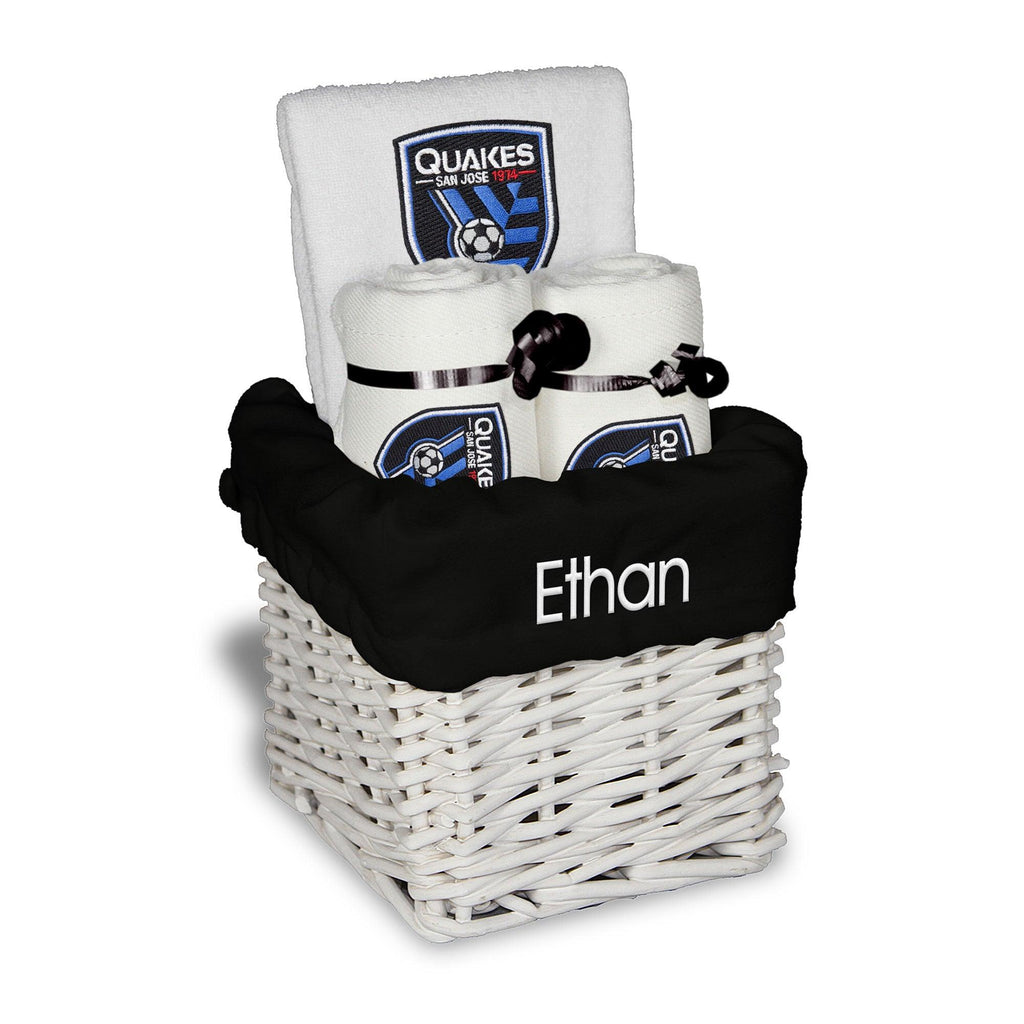 Personalized San Jose Earthquakes Small Basket - 4 Items - Designs by Chad & Jake