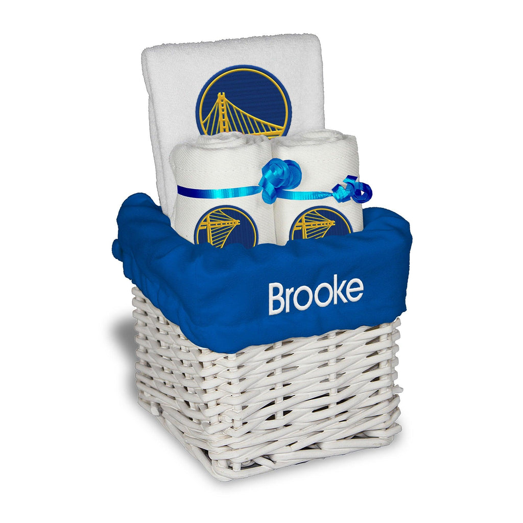 Personalized Golden State Warriors Small Basket - 4 Items - Designs by Chad & Jake