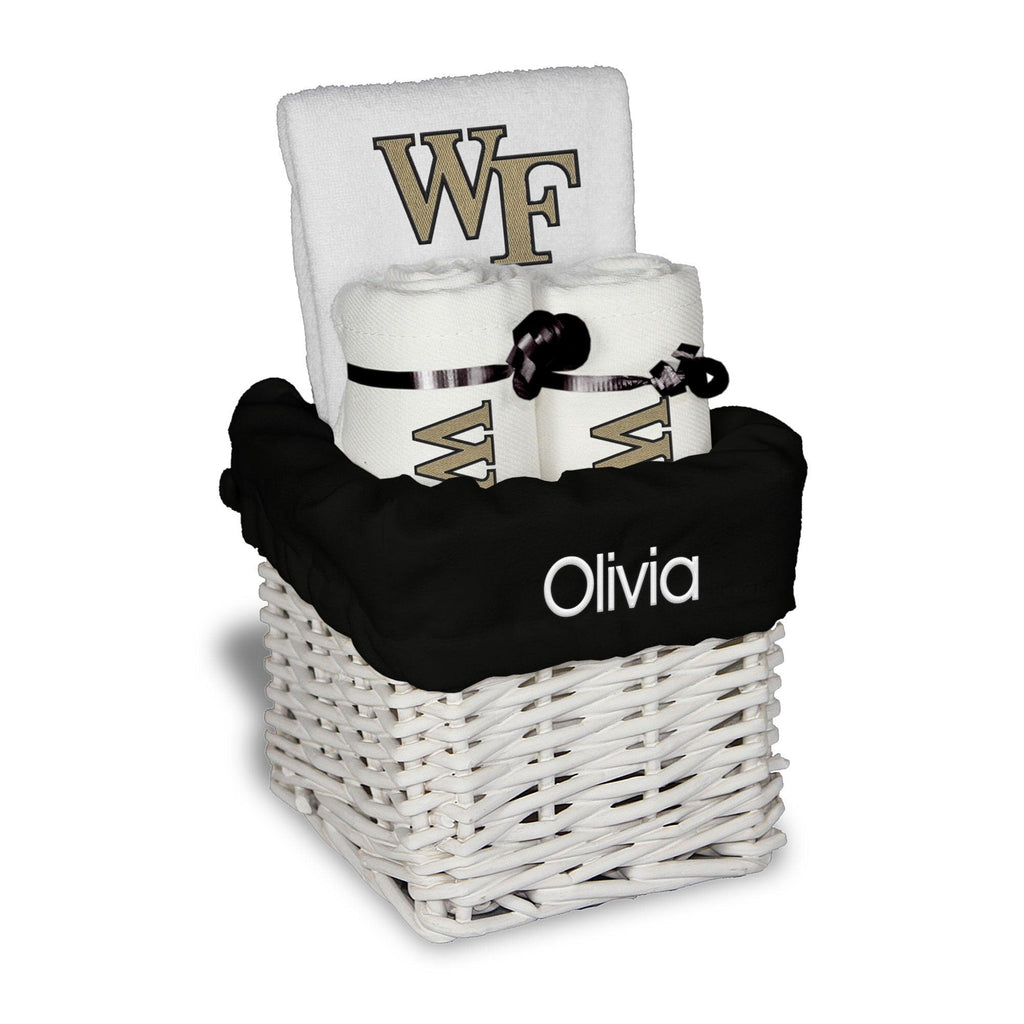 Personalized Wake Forest Demon Deacons Small Basket - 4 Items - Designs by Chad & Jake