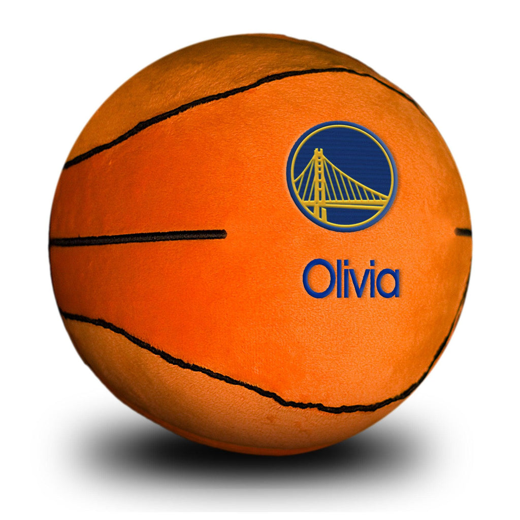 Personalized Golden State Warriors Plush Basketball - Designs by Chad & Jake
