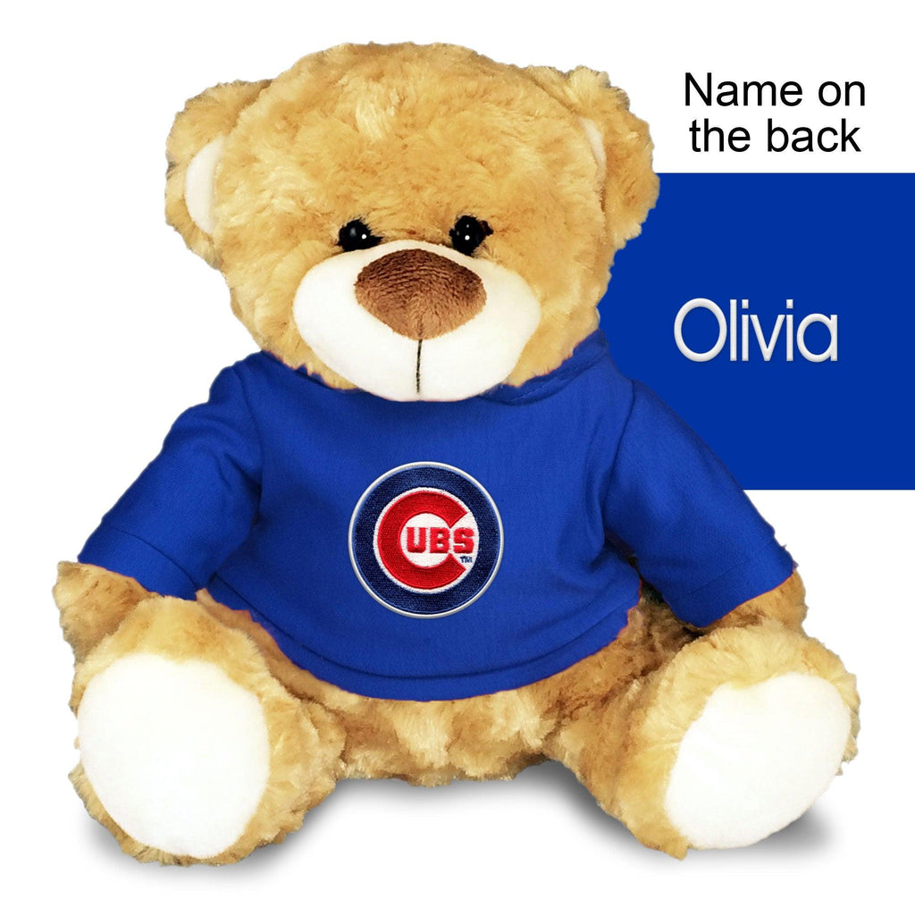 Personalized Chicago Cubs 10" Plush Bear - Designs by Chad & Jake