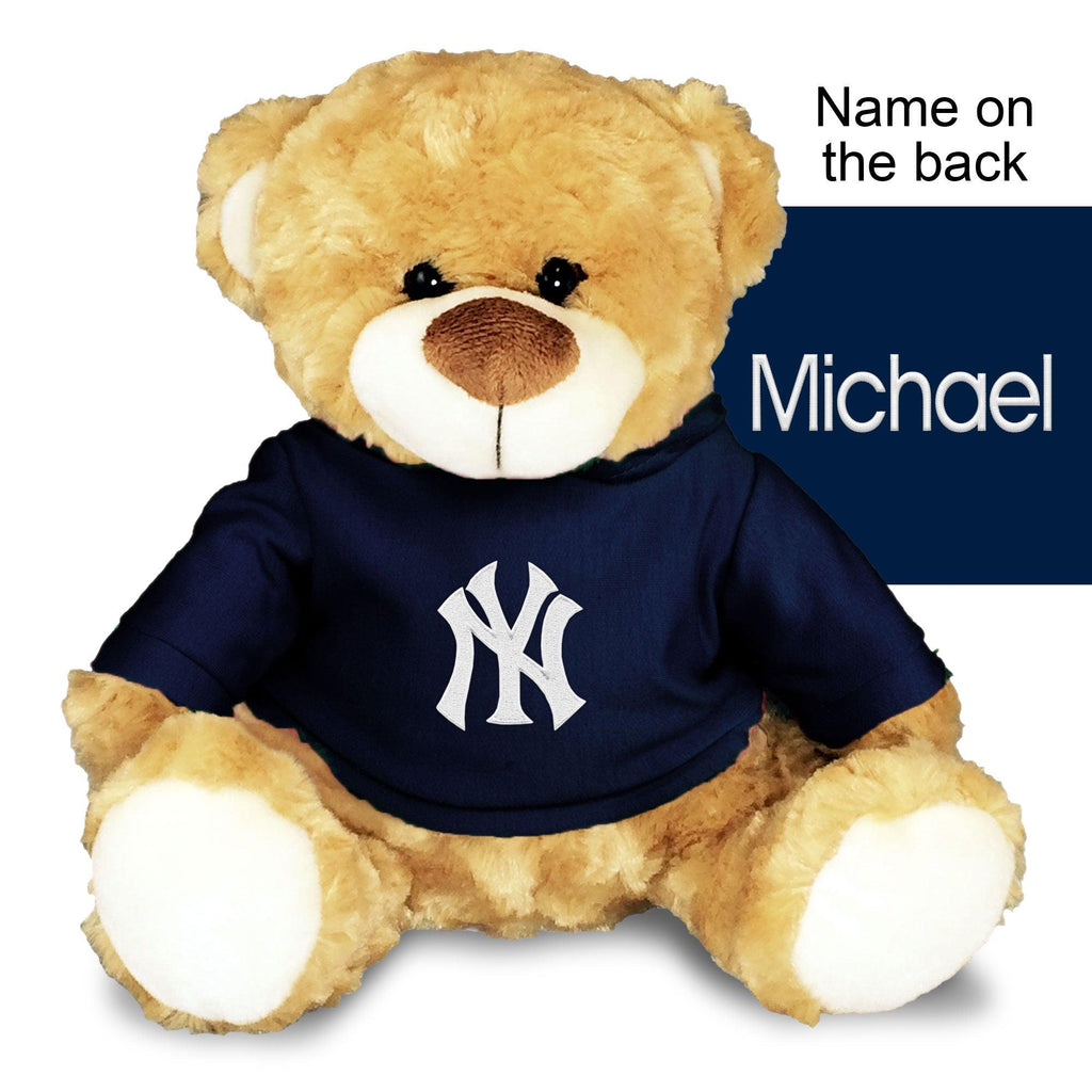 Personalized New York Yankees 10" Plush Bear - Designs by Chad & Jake