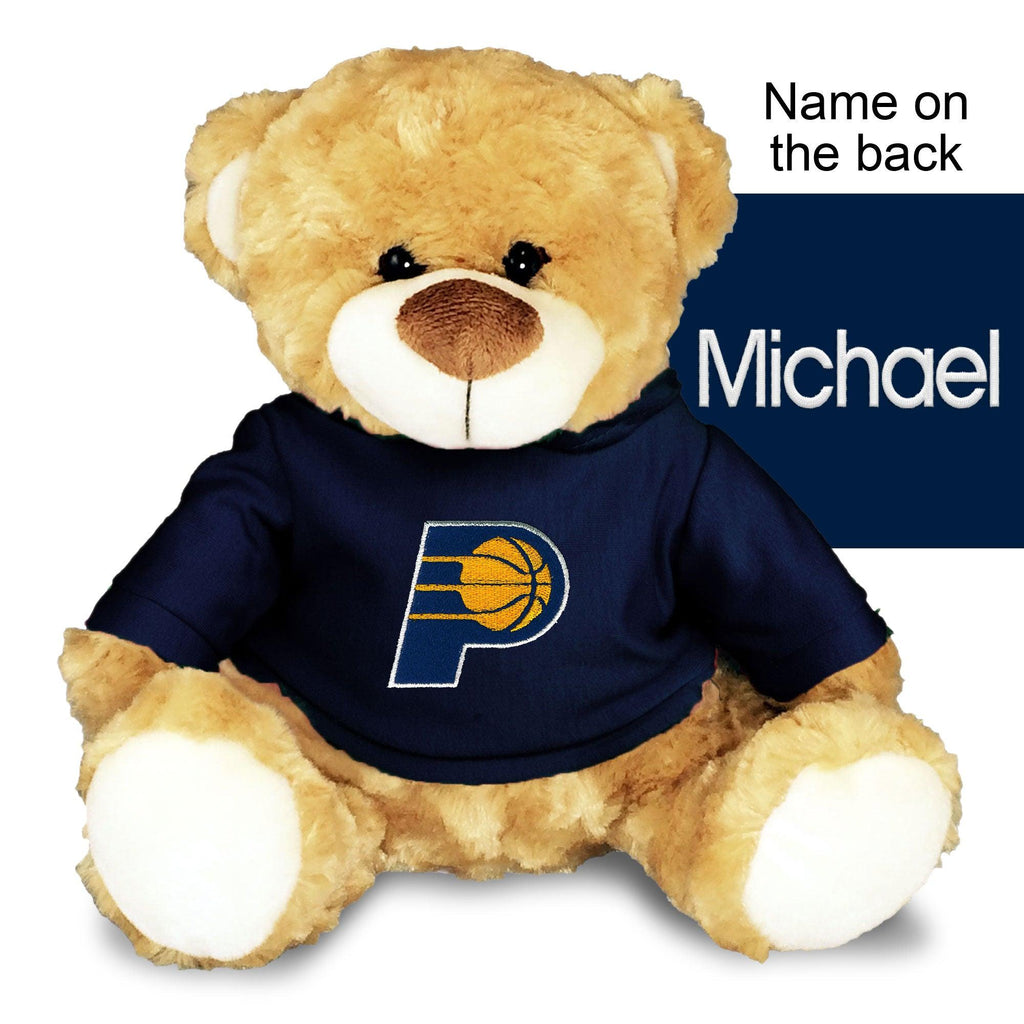 Personalized Indiana Pacers 10" Plush Bear - Designs by Chad & Jake