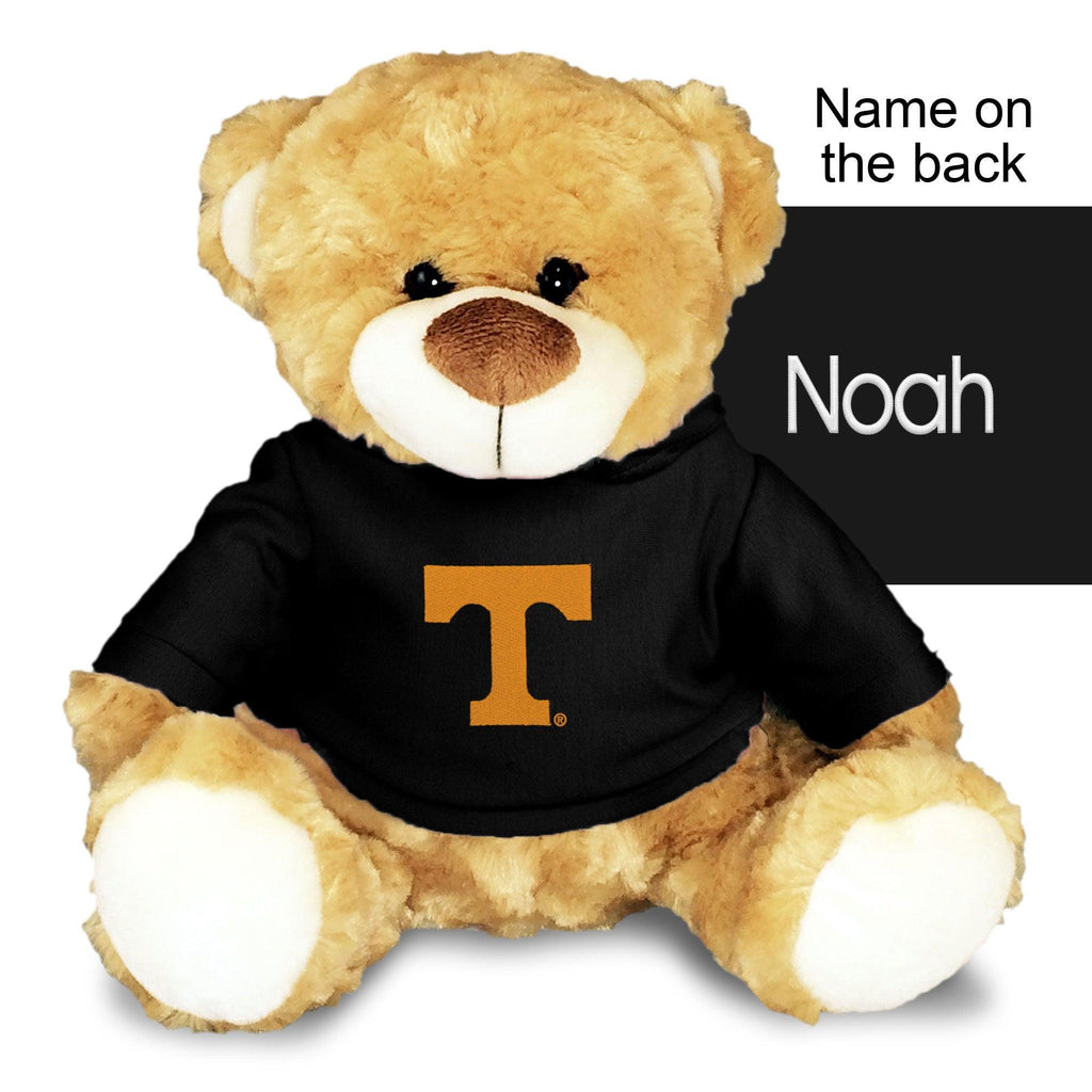 Personalized Tennessee Volunteers 10" Plush Bear - Black - Designs by Chad & Jake