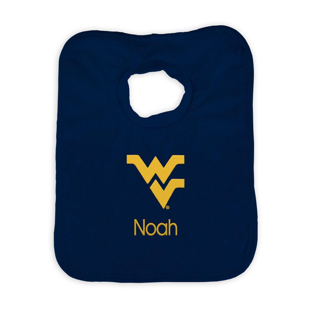 Personalized West Virginia Mountaineers Bib - Designs by Chad & Jake