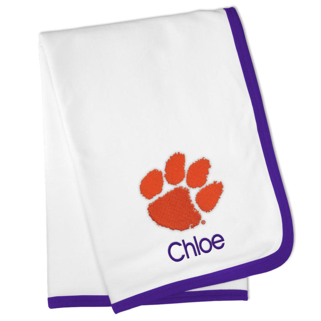 Personalized Clemson Tigers Blanket - Designs by Chad & Jake