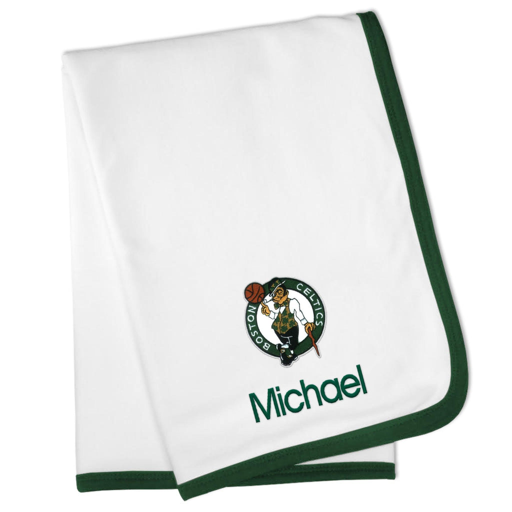 Personalized Boston Celtics Blanket - Designs by Chad & Jake