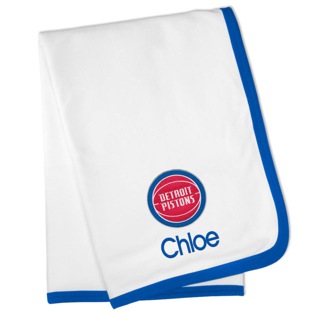 Personalized Detroit Pistons Blanket - Designs by Chad & Jake