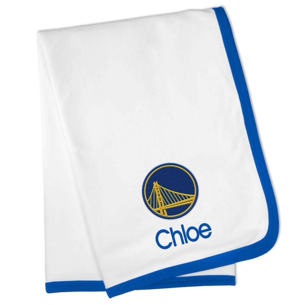 Personalized Golden State Warriors Blanket - Designs by Chad & Jake