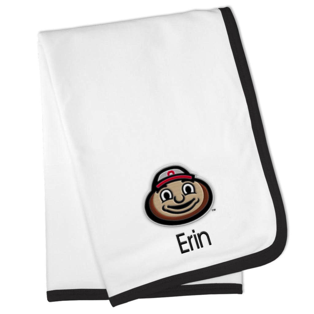 Personalized Ohio State Buckeyes Brutus Blanket - Designs by Chad & Jake