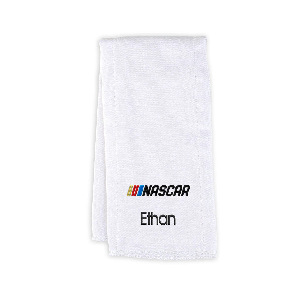 Personalized NASCAR Logo Burp Cloth - Designs by Chad & Jake