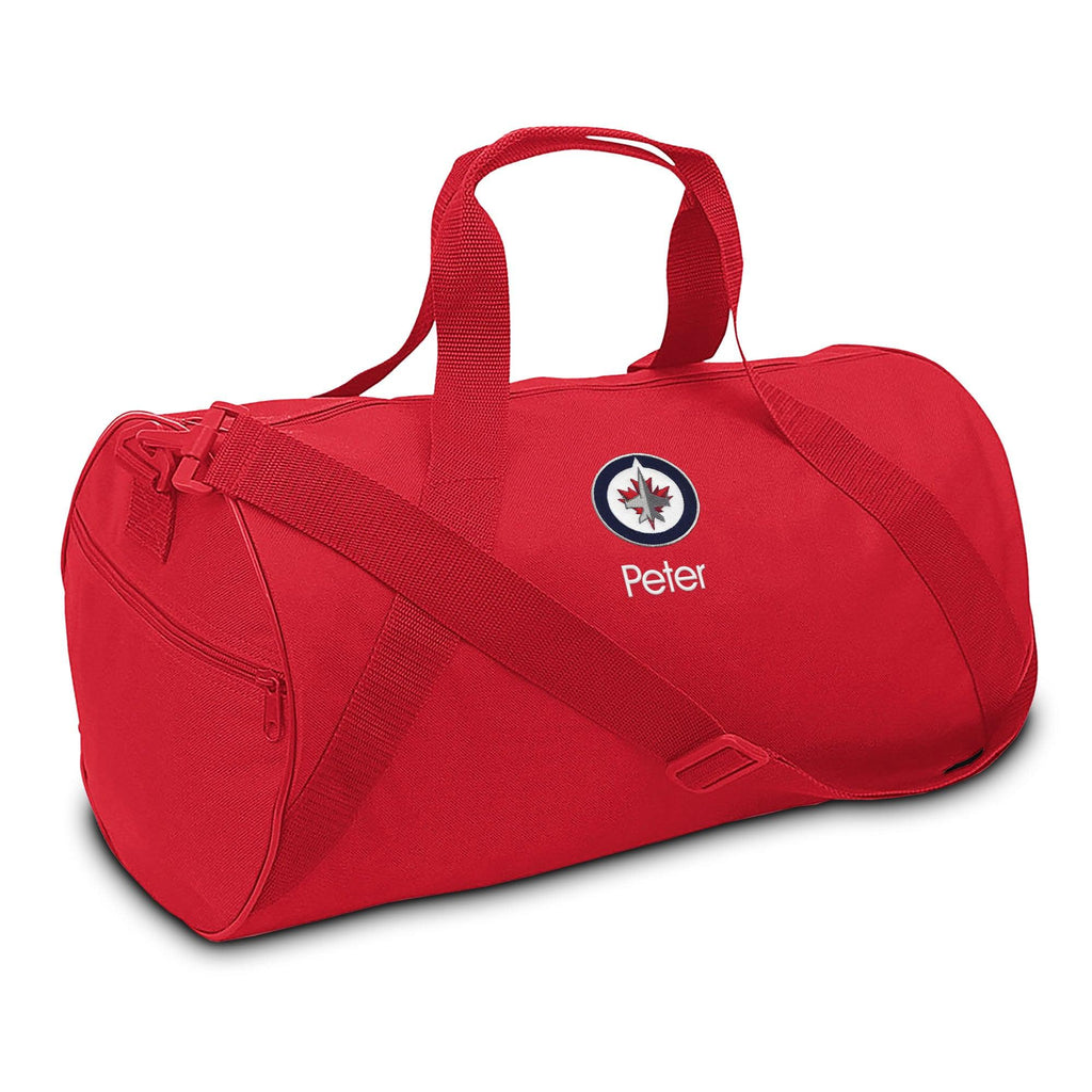 Personalized Winnipeg Jets Duffel Bag - Designs by Chad & Jake