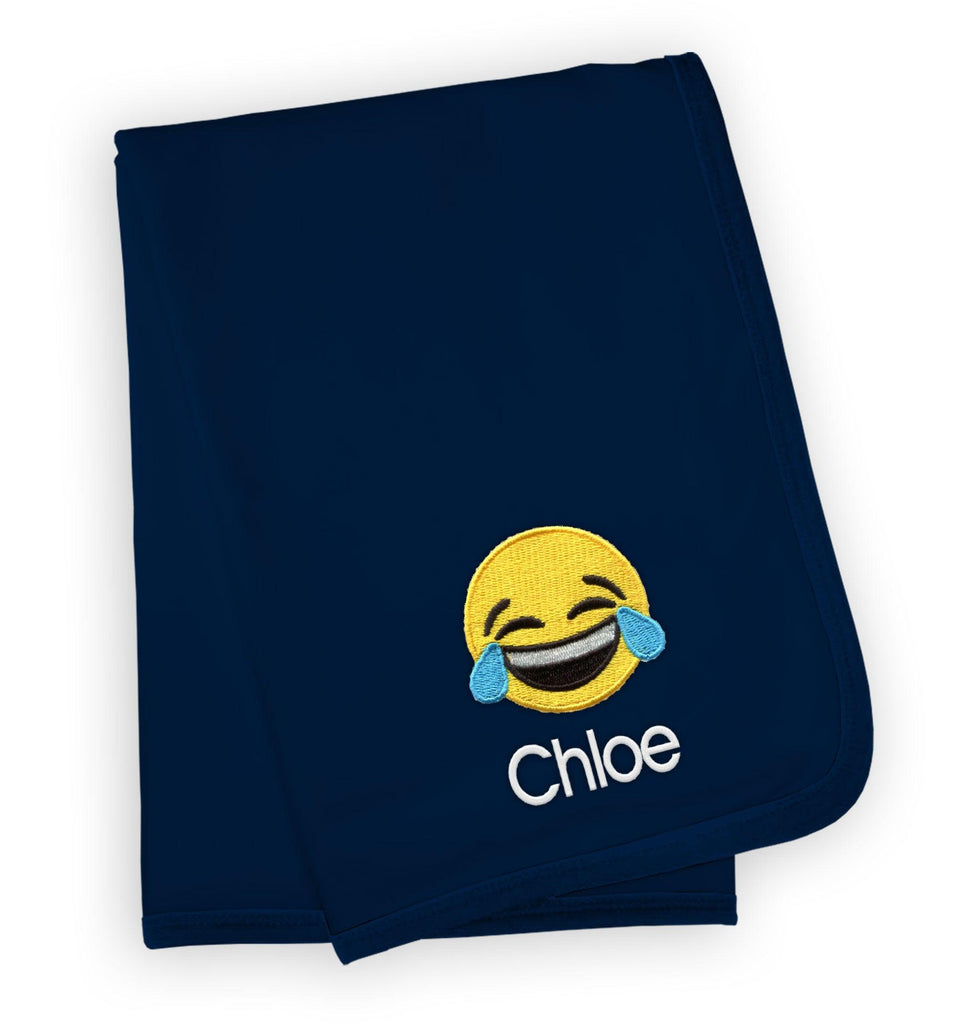 Personalized Happy Tears Emoji Blanket - Designs by Chad & Jake