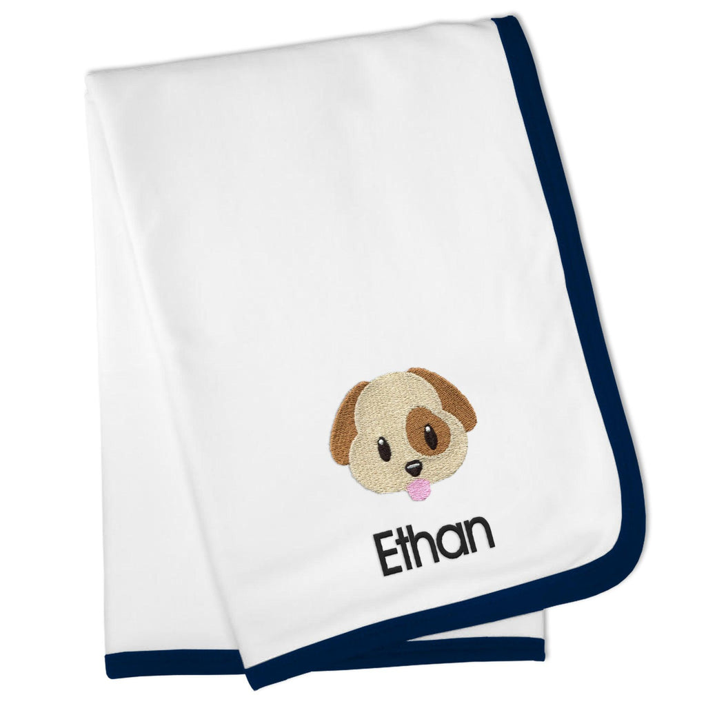 Personalized Dog Face Emoji Blanket - Designs by Chad & Jake