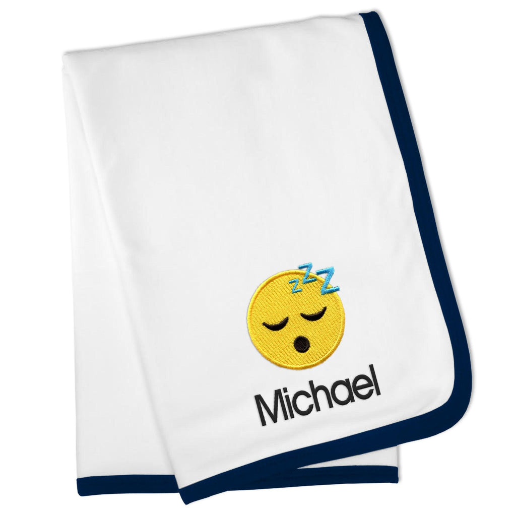 Personalized Sleepy Face Emoji Blanket - Designs by Chad & Jake