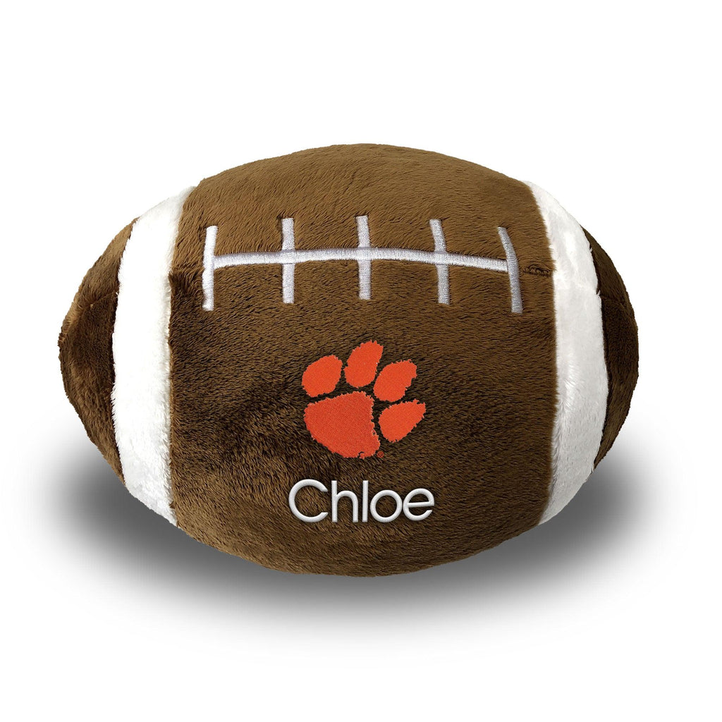 Personalized Clemson Tigers Plush Football - Designs by Chad & Jake