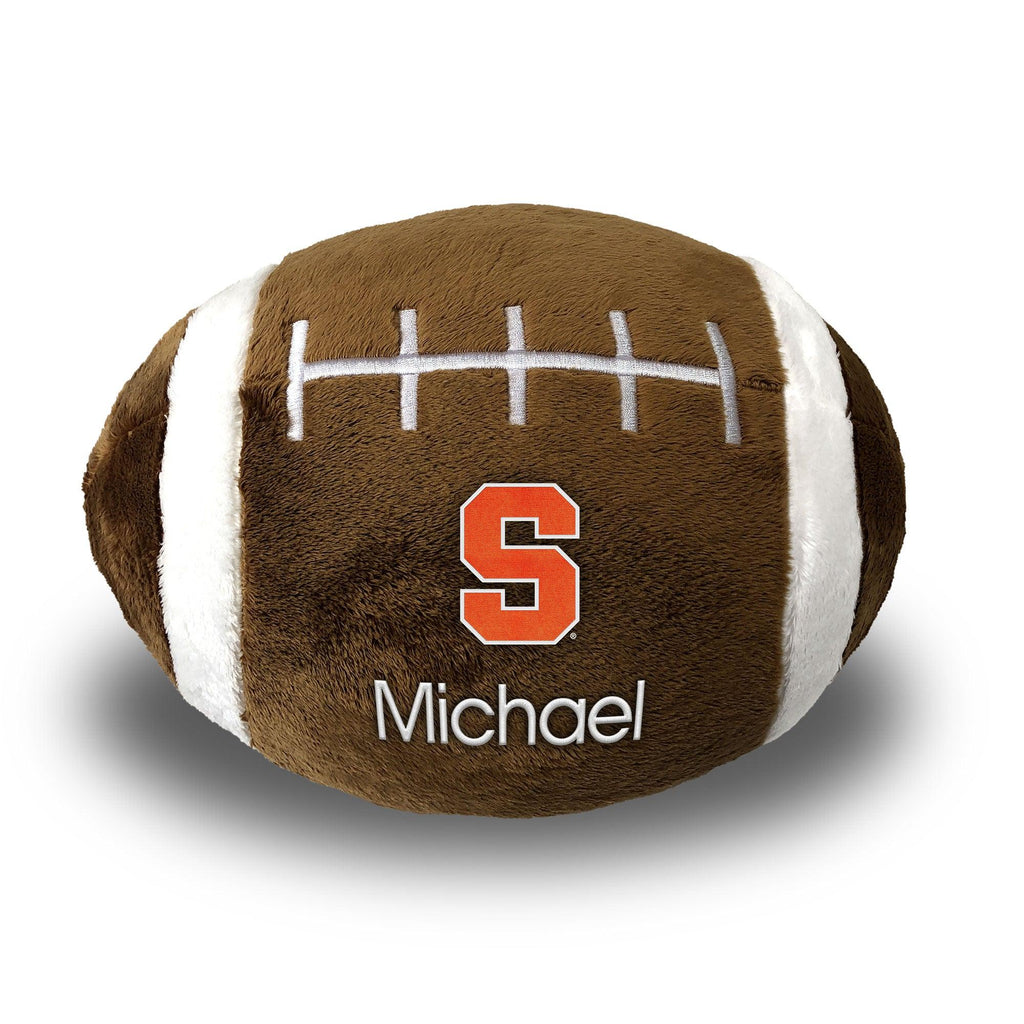 Personalized Syracuse Orange Plush Football - Designs by Chad & Jake