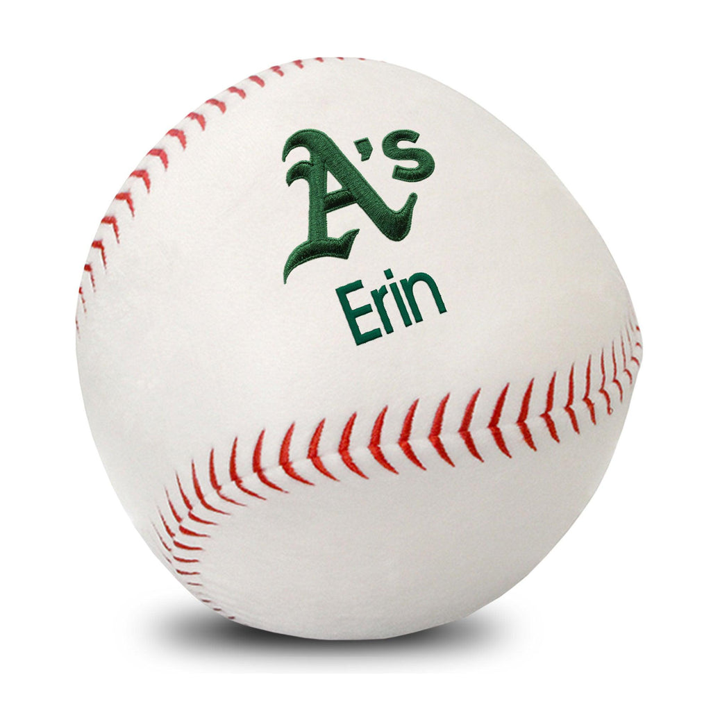 Personalized Oakland A's Plush Baseball - Designs by Chad & Jake