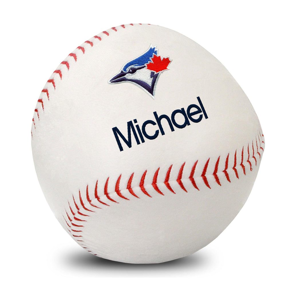Personalized Toronto Blue Jays Plush Baseball - Designs by Chad & Jake
