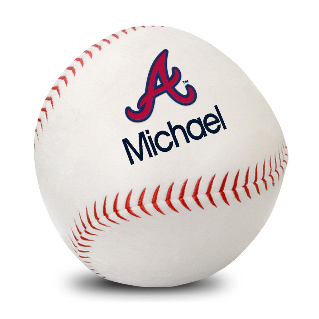 Personalized Atlanta Braves Plush Baseball - Designs by Chad & Jake