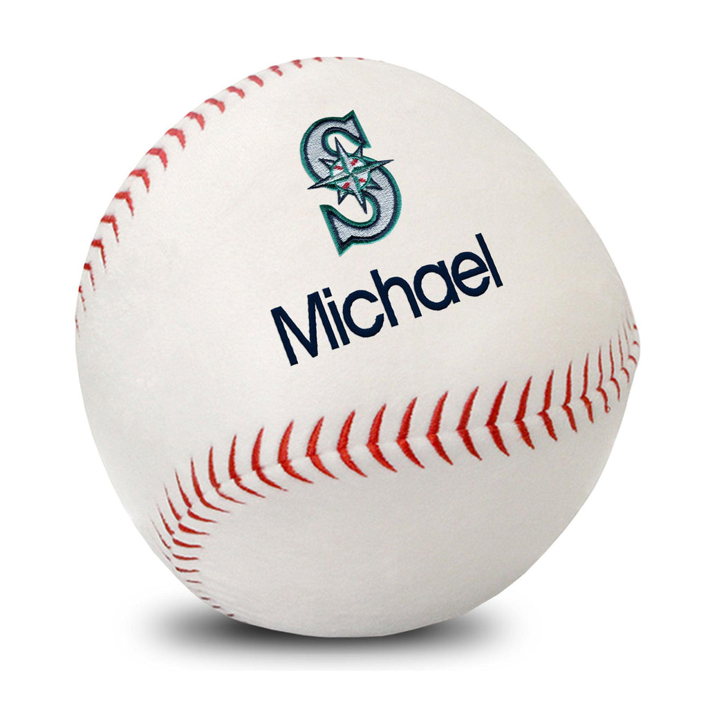 Personalized Seattle Mariners Plush Baseball - Designs by Chad & Jake